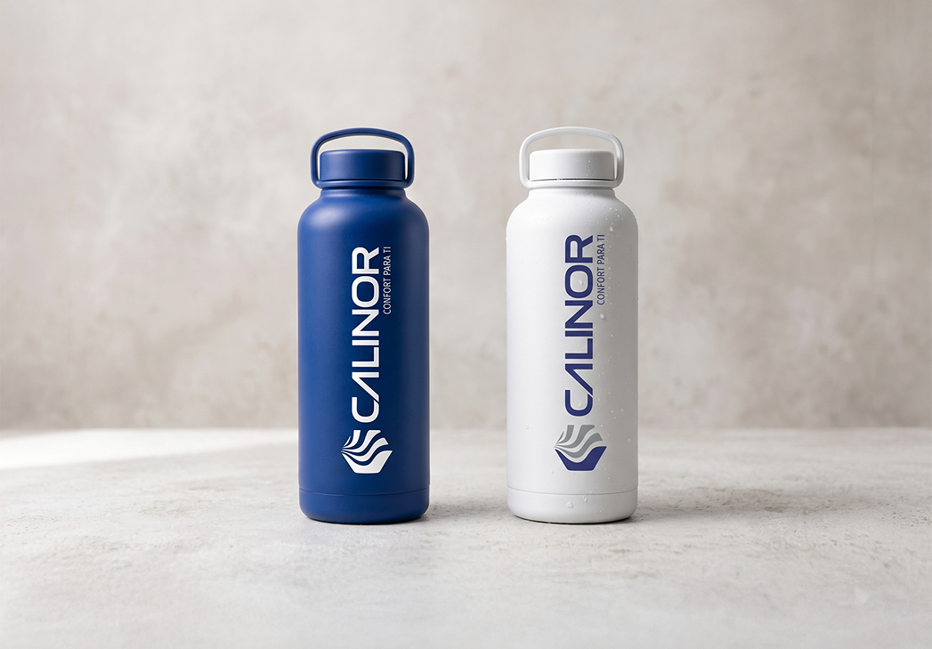 Termos en mockup Calinor